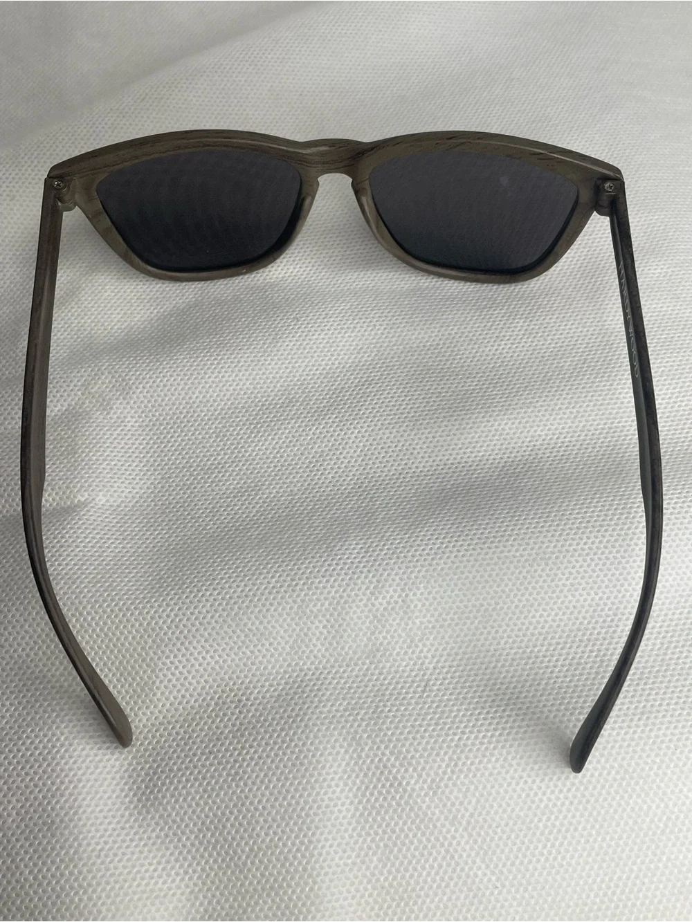 Nectar Hardywood Polarized Sunglasses Marble Earth Gray UV400 Smoke Mirror Lens